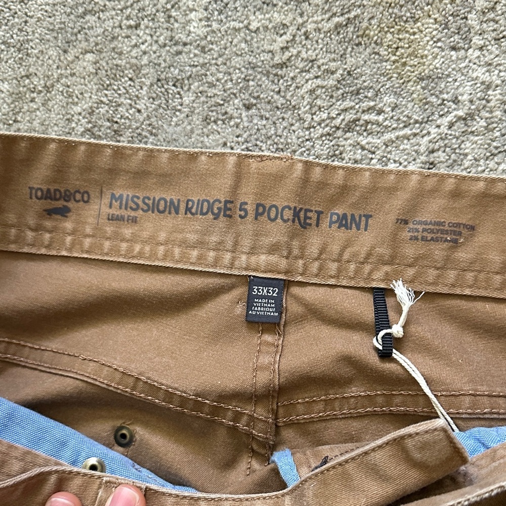Toad and Co. Men's Pants - Picture 2 of 4
